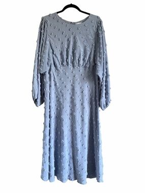 Anthropologie Eri+Ali Michaela Textured Midi Dress NEW